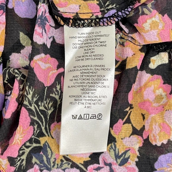 Free People Cottage Fairycore Maybel Floral Crop Blouse Femme Size XS-Small* - Picture 11 of 13